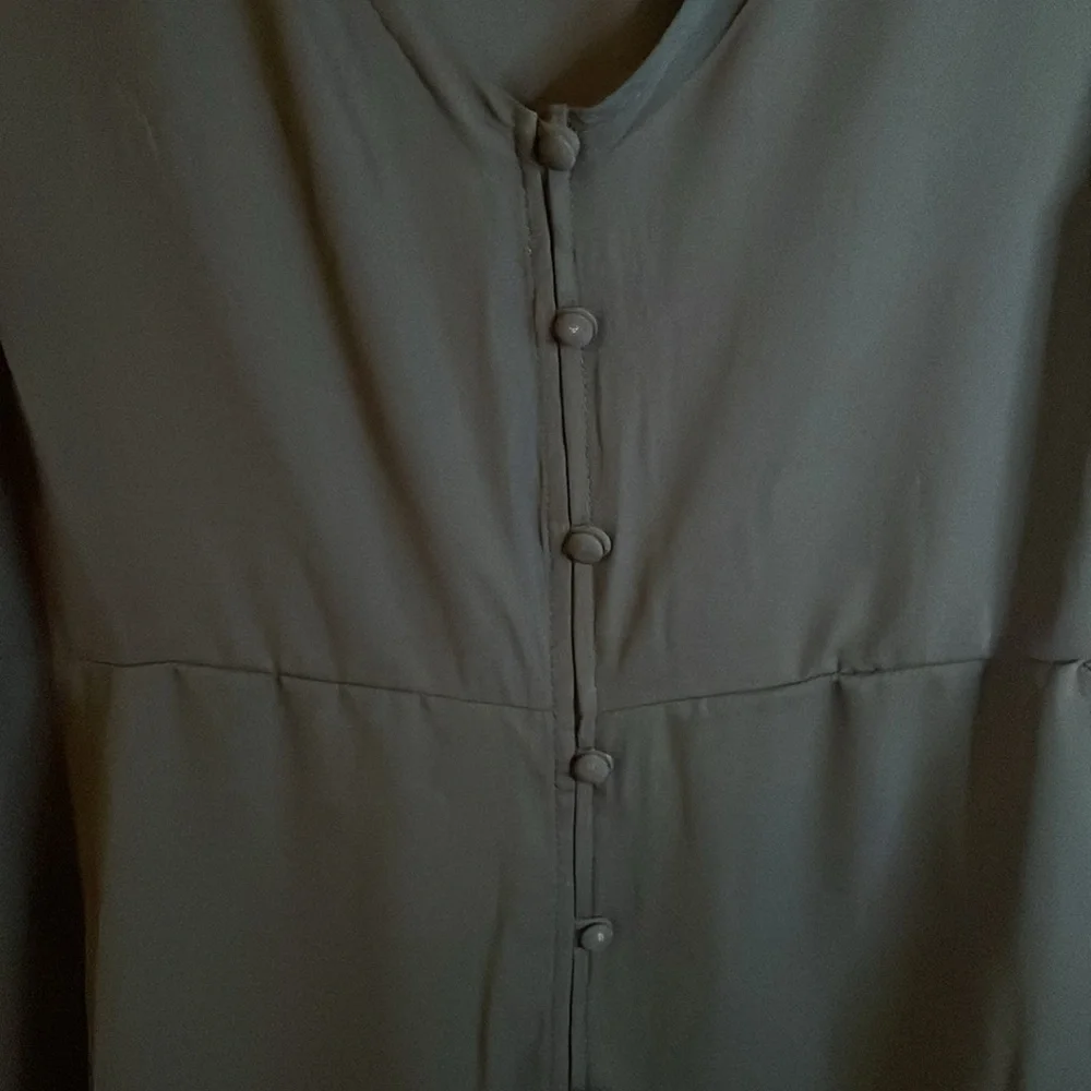 Torrid Georgette Ruched Button Down Blouse - Picture 2 of 8